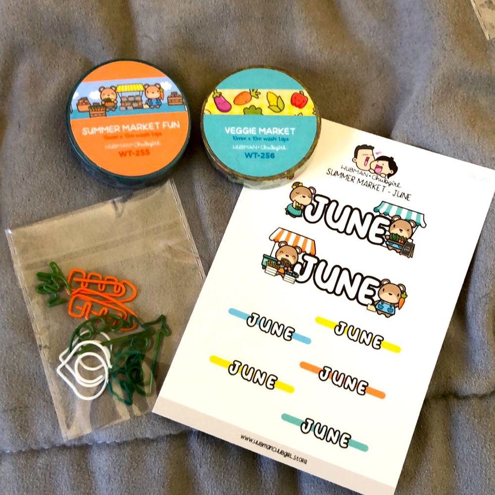 Hubman and Chubgirl Summer Market Miscellaneous Sticker Selection NWT